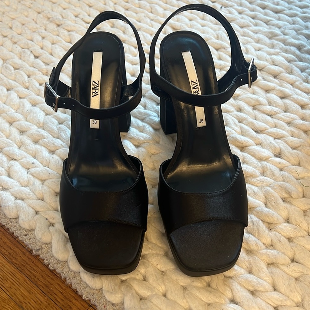 Zara Platform Heel Sandals